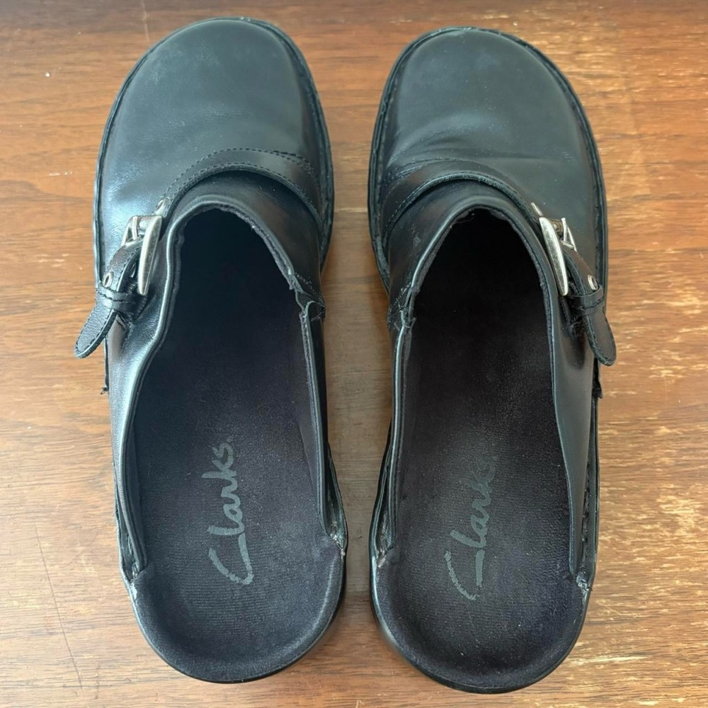 Clarks Leather Clogs - Picture 5 of 8